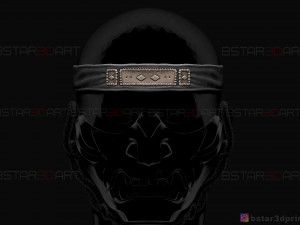 ghost of tsushima - headband for the ghost mask 3D Print Model