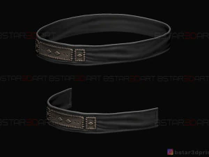 ghost of tsushima - headband for the ghost mask 3D Print Model