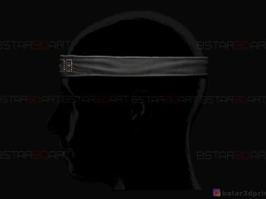 ghost of tsushima - headband for the ghost mask 3D Print Model