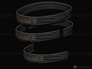 ghost of tsushima - headband for the ghost mask 3D Print Model