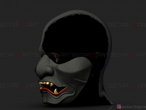 ghost of tsushima - the sakai mask - samurai cosplay mask 3D 打印模型