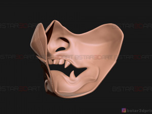 ghost of tsushima - the sakai mask - samurai cosplay mask 3D 打印模型