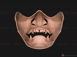 ghost of tsushima - the sakai mask - samurai cosplay mask 3D 打印模型