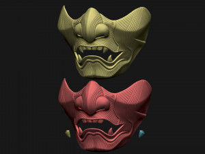 ghost of tsushima - the sakai mask - samurai cosplay mask 3D 打印模型