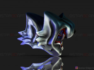ghost of tsushima - wolf mask - samurai cosplay mask 3d print model Modelo de Impressão 3D