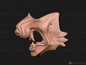 ghost of tsushima - wolf mask - samurai cosplay mask 3d print model Modelo de Impressão 3D