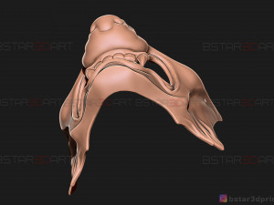 ghost of tsushima - wolf mask - samurai cosplay mask 3d print model Modelo de Impressão 3D