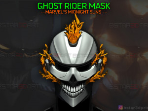 ghost rider helmet - marvel midnight suns 3Dプリントモデル