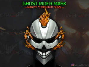 ghost rider helmet - marvel midnight suns 3D Print Model
