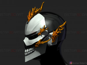 ghost rider helmet - marvel midnight suns Modèles 3D en vedette