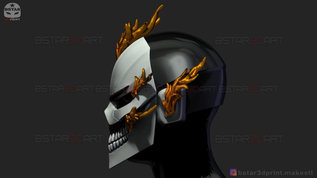 ghost rider helmet - marvel midnight suns 3D Print Model in Toys 3DExport