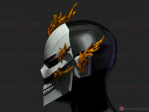 ghost rider helmet - marvel midnight suns Modèles 3D en vedette