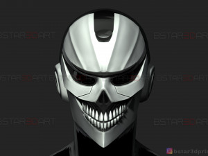 ghost rider helmet - marvel midnight suns Modèles 3D en vedette