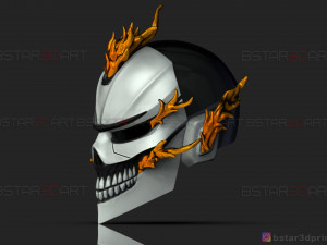 ghost rider helmet - marvel midnight suns Modèles 3D en vedette