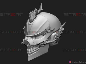 ghost rider helmet - marvel midnight suns Modèles 3D en vedette