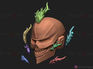 ghost rider helmet - marvel midnight suns Modèles 3D en vedette