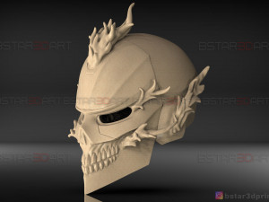 ghost rider helmet - marvel midnight suns Modèles 3D en vedette