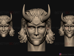 loki head - tom hiddleston - loki tv series 2021 - high quality 3d print model 3D Print Model