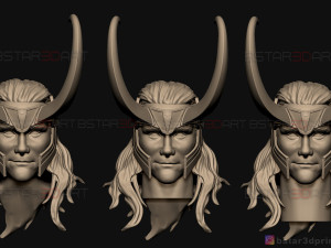 loki head - tom hiddleston - marvel comics - high quality 3d print model Model do druku 3D