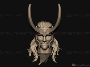 loki head - tom hiddleston - marvel comics - high quality 3d print model Model do druku 3D