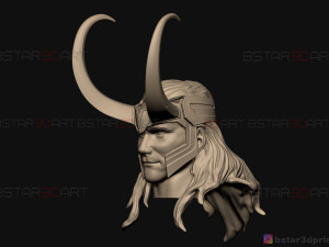 loki head - tom hiddleston - marvel comics - high quality 3d print model Model do druku 3D