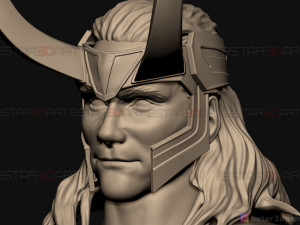 loki head - tom hiddleston - marvel comics - high quality 3d print model Model do druku 3D