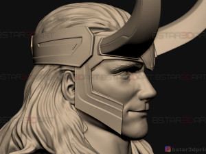 loki head - tom hiddleston - marvel comics - high quality 3d print model Model do druku 3D