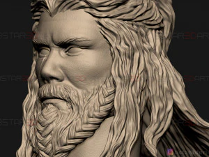 thor head - chris hemsworth - avenger - endgame 3d print model 3D Print Model