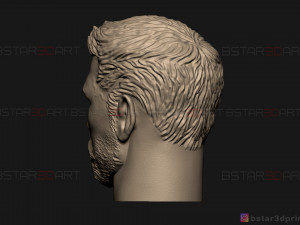 thor head - chris hemsworth - avenger - infinity war 3d print model 3D-printmodel