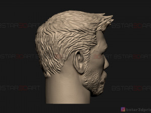 thor head - chris hemsworth - avenger - infinity war 3d print model 3D-printmodel