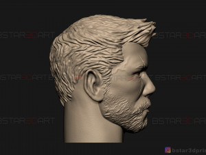thor head - chris hemsworth - avenger - infinity war 3d print model 3D-printmodel
