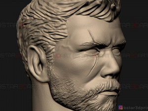 thor head - chris hemsworth - avenger - infinity war 3d print model 3D-printmodel