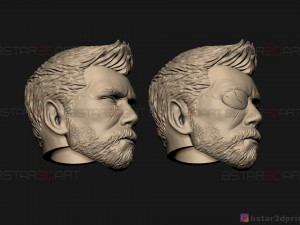 thor head - chris hemsworth - avenger - infinity war 3d print model 3D-printmodel