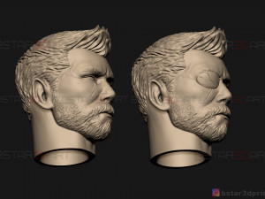 thor head - chris hemsworth - avenger - infinity war 3d print model 3D-printmodel