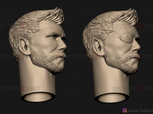 thor head - chris hemsworth - avenger - infinity war 3d print model 3D-printmodel