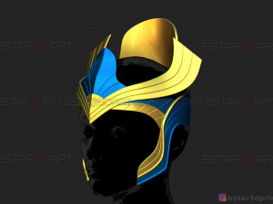 ajak crown - salma hayek helmet - eternals marvel movie 2021 3d print model 3D 프린트 모델