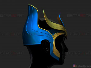 ajak crown - salma hayek helmet - eternals marvel movie 2021 3d print model 3D 프린트 모델