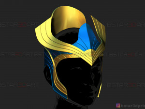ajak crown - salma hayek helmet - eternals marvel movie 2021 3d print model 3D 프린트 모델