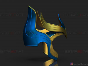 ajak crown - salma hayek helmet - eternals marvel movie 2021 3d print model 3D 프린트 모델