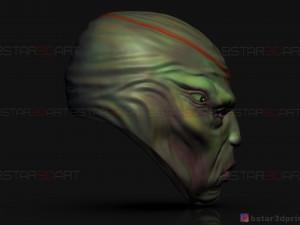 kro eternals mask - villain deviants helmet - marvel comics 3d print model Modèles 3D en vedette