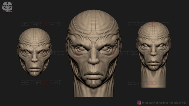 kro eternals head - eternals villain - eternals movie 2021 3d print model 3D 프린트 모델 .c4d .max .obj .3ds .fbx .stl .blend 