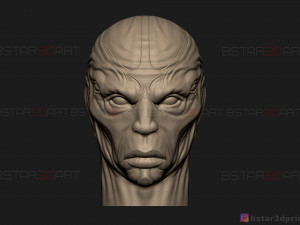 kro eternals head - eternals villain - eternals movie 2021 3d print model 3D 프린트 모델