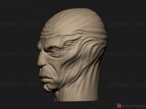 kro eternals head - eternals villain - eternals movie 2021 3d print model 3D 프린트 모델