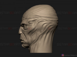kro eternals head - eternals villain - eternals movie 2021 3d print model 3D 프린트 모델