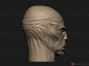kro eternals head - eternals villain - eternals movie 2021 3d print model 3D 프린트 모델