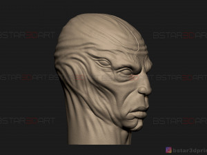kro eternals head - eternals villain - eternals movie 2021 3d print model 3D 프린트 모델