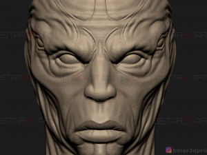 kro eternals head - eternals villain - eternals movie 2021 3d print model 3D 프린트 모델