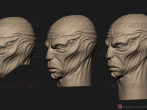 kro eternals head - eternals villain - eternals movie 2021 3d print model 3D 프린트 모델