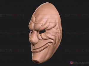 dallas mask - payday 2 mask - halloween cosplay mask 3d print model 3D Print Model