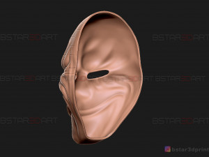 dallas mask - payday 2 mask - halloween cosplay mask 3d print model Modello di stampa 3D
